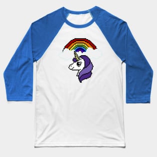 UNICORN RAINBOW - pixel art Baseball T-Shirt